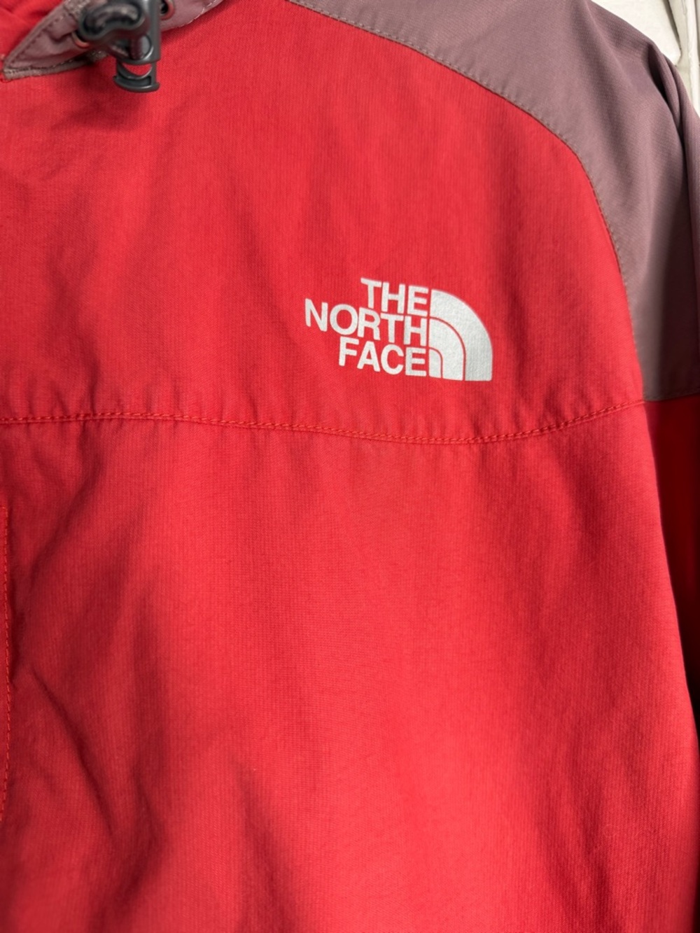 The North Face Jacket Hydrenalite Hooded Windbreaker Red Outdoor Hiking Mens L - Picture 4 of 11